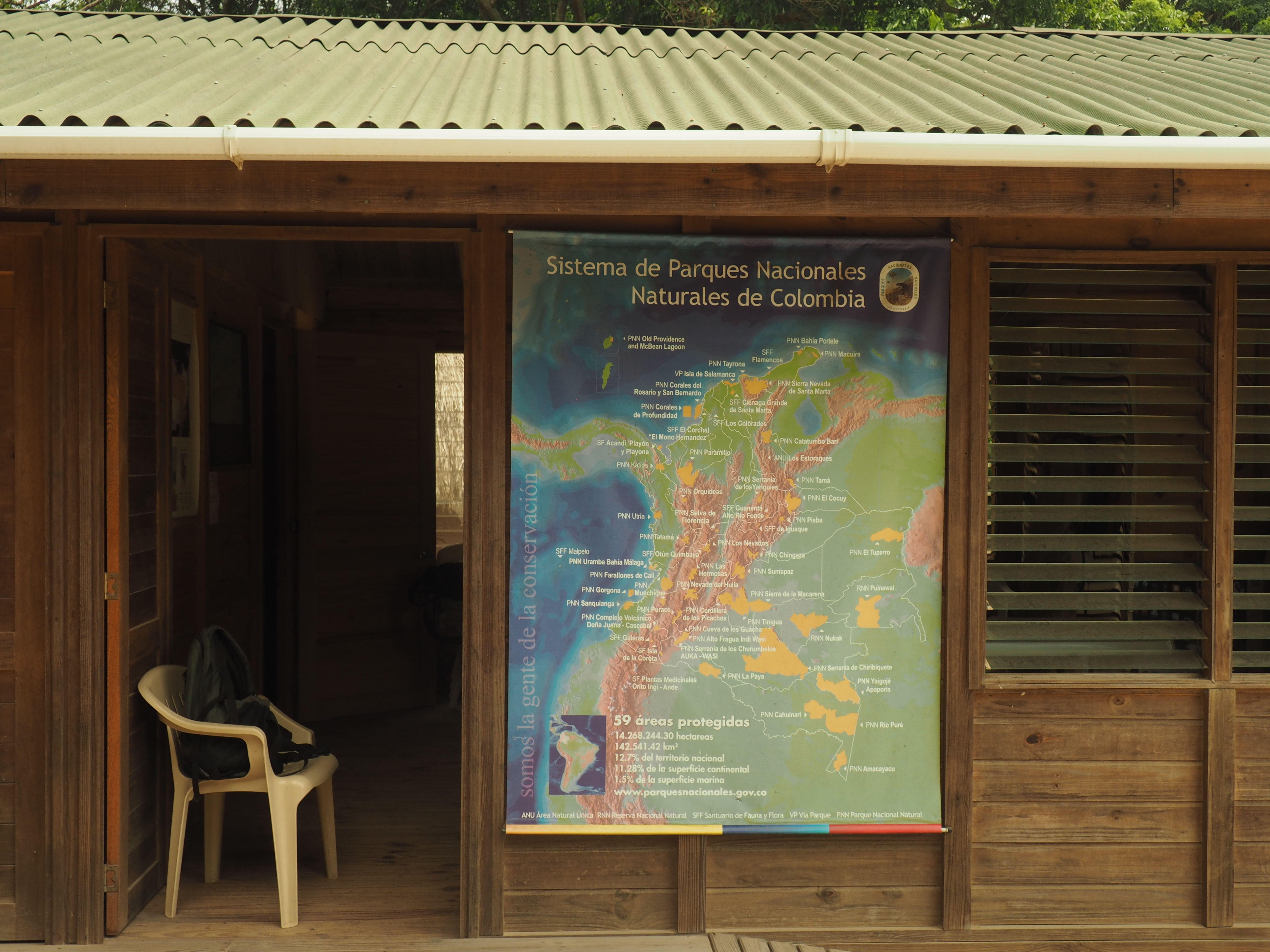 Mapa de los parques del sistema PNN Colombia