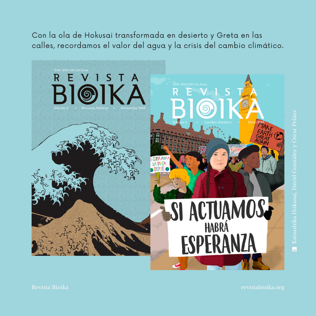 Portadas de la segunda y tercera edición de la Revista Bioika