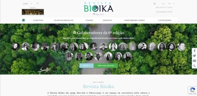 Obrigado aos colaboradores da sexta edição da Revista Bioika