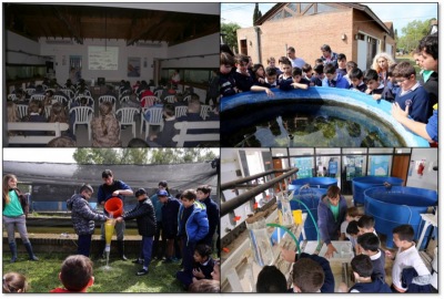 Fotos de estudiantes en proyecto educación ambiental