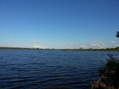 Rio Paranapanema -  trecho da Usina Hidrelétrica de Taquaruçu.