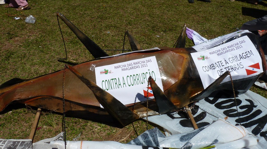 Protestas contra el acaparamiento de tierras