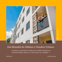 Biohistória: Dia Mundial do Hábitat e Outubro Urbano  (imagem 3)