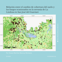 Post: Relación entre el cambio de cobertura del suelo y los fuegos ocasionados en la serranía de La Lindosa en San José del Guaviare